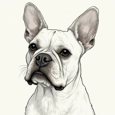 Custom dog portrait in tattoo style